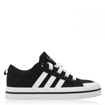 adidas Bravada Canvas Trainers Child Boys - Black/White