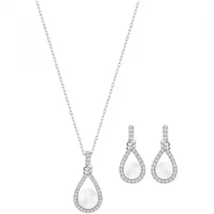 Ladies Swarovski Stainless Steel Enlace Set