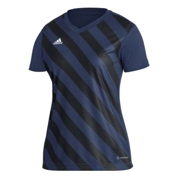 adidas Entrada 22 Graphic Jersey Womens - Team Navy Blue 2 / Black