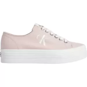 Calvin Klein Jeans Vulcanized Flatform Laceup Co - Pink