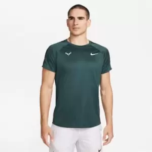 Nike Challenger Mens Nike Dri-FIT Short-Sleeve Tennis Top - Grey