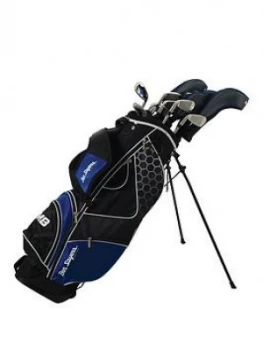 Ben Sayers M8 Package Set Blue (Stand Bag) Graphite/Steel - Mens Right Hand + 1 Inch, Blue, Men