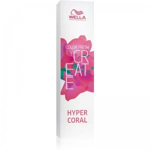 Wella Professionals Color Fresh Create Semi Permanent Hair Colour Shade Hyper Coral 60ml