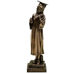 Bronze Graduation Figurine - Girl