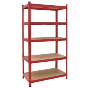 Heavy Duty Shelving 180x90x40cm Red 875kg