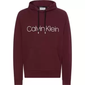 Calvin Klein Cotton Logo Hoodie - Red