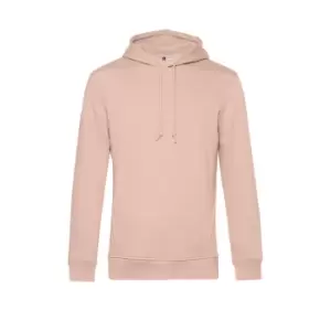 B&C Mens Organic Hoodie (XXL) (Dusky Pink)