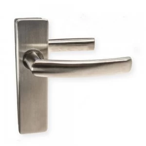 LocksOnline Luma Door Handle Set on Backplate