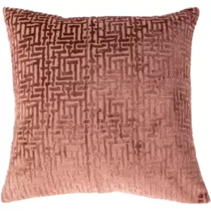 Paoletti Delphi Cushion Cover (One Size) (Blush Red)