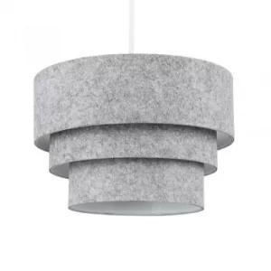 Aztec Felt Pyramid Pendant Shade in Grey