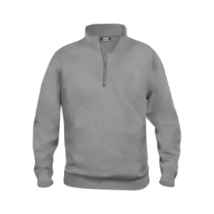 Clique Unisex Adult Basic Half Zip Sweatshirt (XS) (Grey Melange)