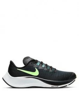 Nike Air Zoom Pegasus 37, Black/Green, Size 4