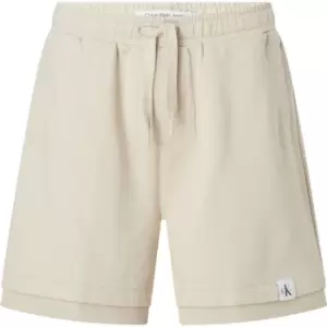 Calvin Klein Jeans Logo Tab Hwk Short - Beige