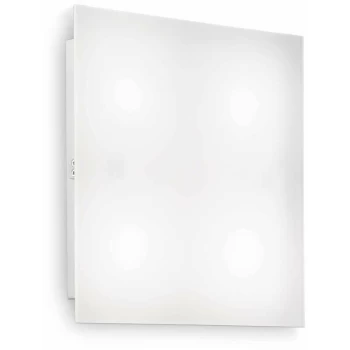 Ideal Lux Flat - 1 Light Indoor Small Flush Light White