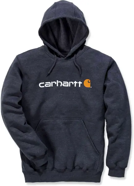 Carhartt Signature Logo Midweight Hoodie, grey-white, Size XS