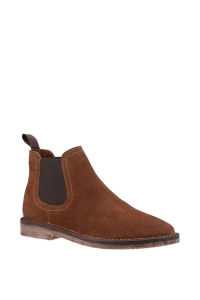 Hush Puppies 'Shaun' Leather Boots Tan