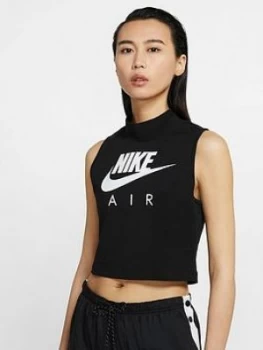 Nike NSW Air Mock Tank Top - Black, Size L, Women