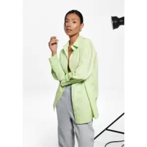 Missguided Oversized Poplin Shirt - Green