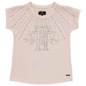 Firetrap Embellished T-Shirt Junior Girls - Blush Diamond