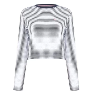 Jack Wills Burnby Breton Stripe T-Shirt - Navy/White