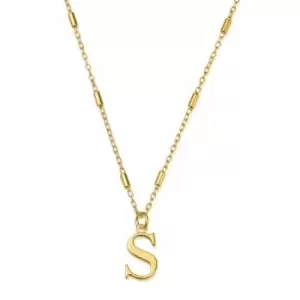 Gold Iconic Initial S Necklace GNCC4041S