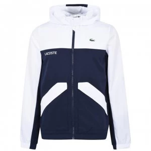 Lacoste Tech Pull Jacket - White/Navy DU9