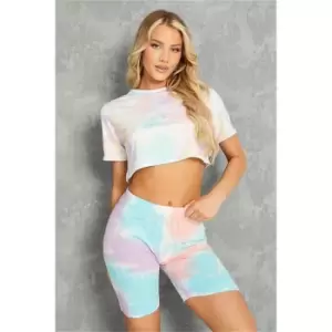 I Saw It First Tie Dye Cycle Shorts - Multi