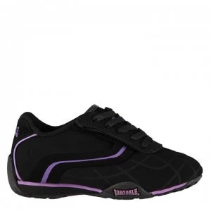 Lonsdale Camden Childrens Trainers - Black/Purple