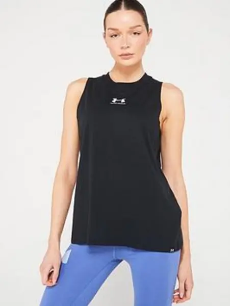 Under Armour Womens Off Campus Muscle Tank - Black/White