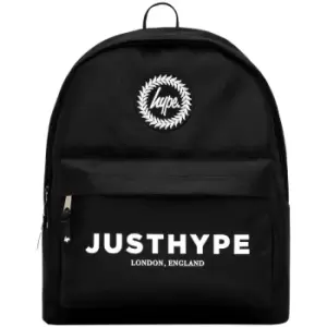 Logo Backpack (One Size) (Black/White) - Hype