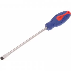 Faithfull Soft Grip Flared Slotted Tip Screwdriver 10mm 200mm