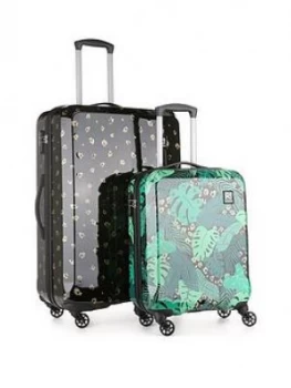 Revelation By Antler Jungle Bundle 2Pcs Set Luggage Suitcases