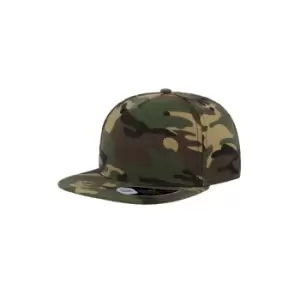 Atlantis Flat Visor 5 Panel Cap (One Size) (Camo Green)