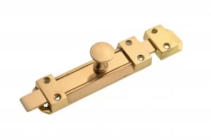 Wickes Flat Tower Bolt - Brass 140mm