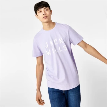 Jack Wills Sutton Logo T-Shirt - Lilac