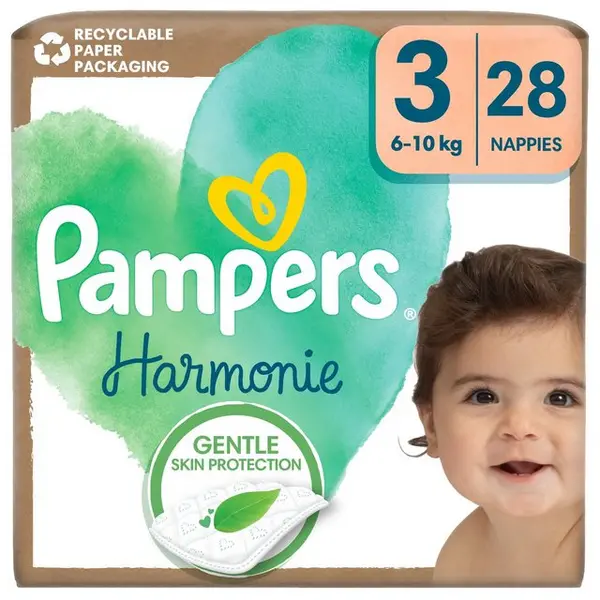 Pampers Harmonie Size 3 28 Nappies