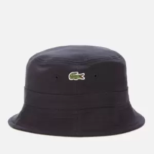 Lacoste Mens Organic Cotton Bob Hat - Navy Blue - L