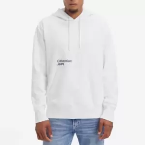 Calvin Klein Jeans Blurred Coloured Address Cotton-Blend Hoodie - S