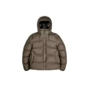 Rains Puffer Jacket Mens - Brown