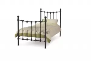 Serene Marseilles 3ft Single Black Metal Bed