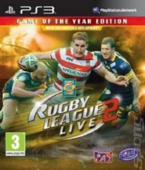 Rugby League Live 2 Game of the Year Edition PS3 Game