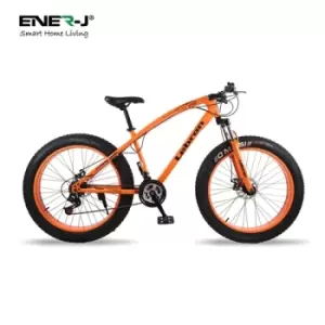 Ener-J 26" 21 gear Fat Sports Bike with High Carbon Steel, Orange