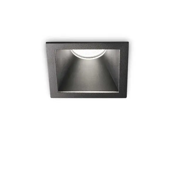 Game Integrated LED Square Recessed Downlight Black 1100Lm 3000K