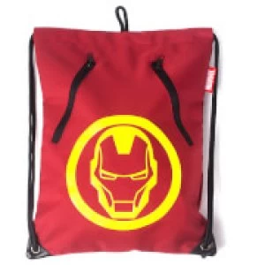 Marvel Iron Man Mens Rubber Print Gym Bag - Red