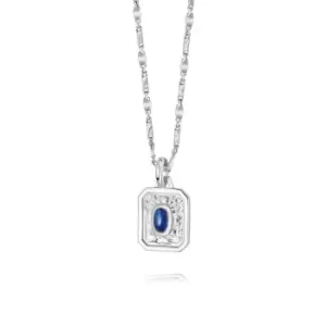 Daisy London September Sapphire Birthstone Necklace Sterling Silver