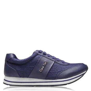 Calvin Klein Reed CK Logo Trainers - Dark Navy