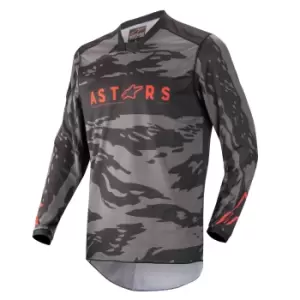 Alpinestars Racer Tactical Jersey Black Gray Camo Red Fluo L