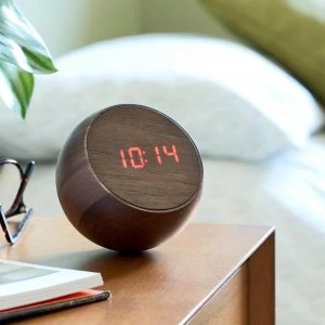 Gingko Tumbler Click Clock - Walnut