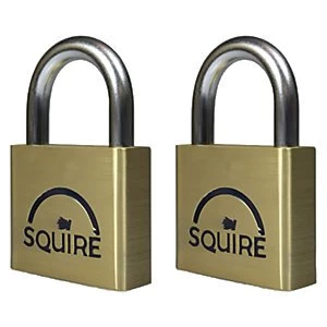 Squire LN4T Lion Twin Keyed Alike Padlock - Brass 40mm