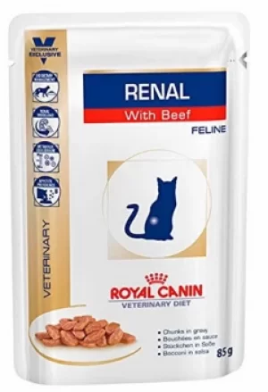 Royal Canin Renal with Beef Cat Food 12 x 85g